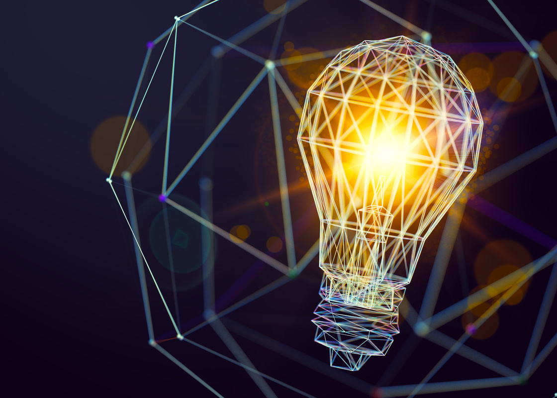Light Bulb and Concept of Ideas and Technological Advances.